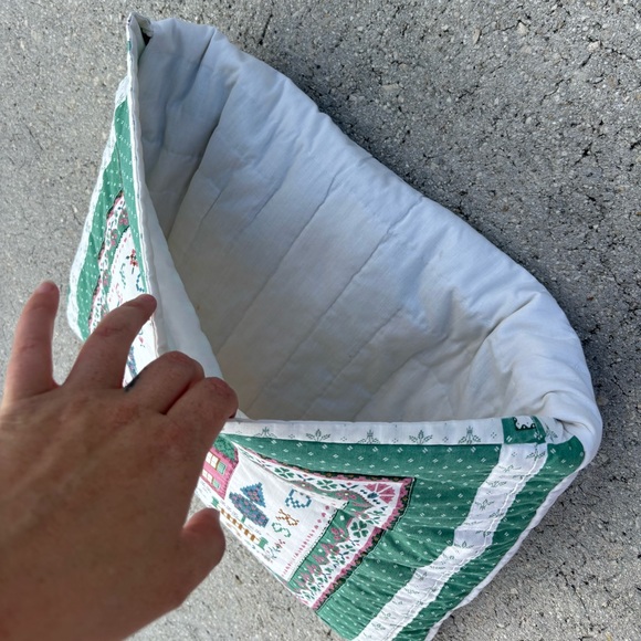 1980s Vintage Cranston cotton fabric quilt blocks print country folk art friends - Picture 7 of 7